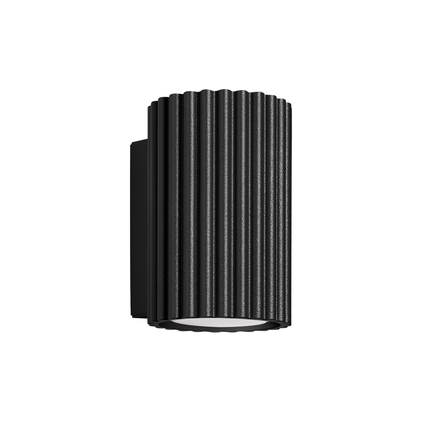 Carbon - 10 Wandleuchte aus schwarzem Aluminium