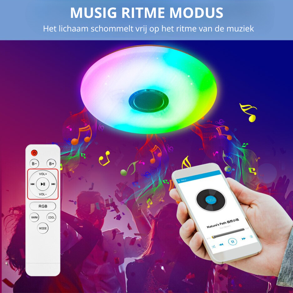 Sonora - LED Deckenlampe mit Bluetooth & RGB