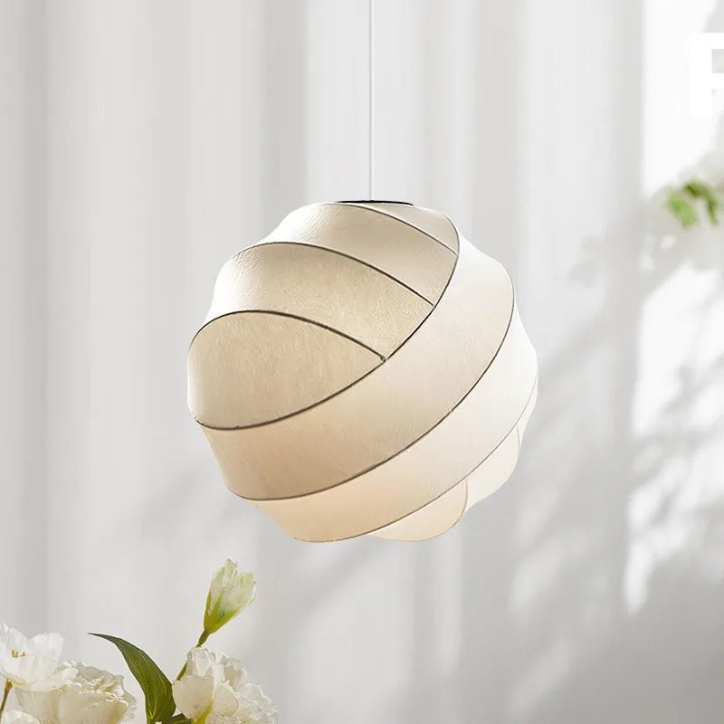 Wabi - Sabi Seiden-Hängelampe mit E27 & LED inklusive