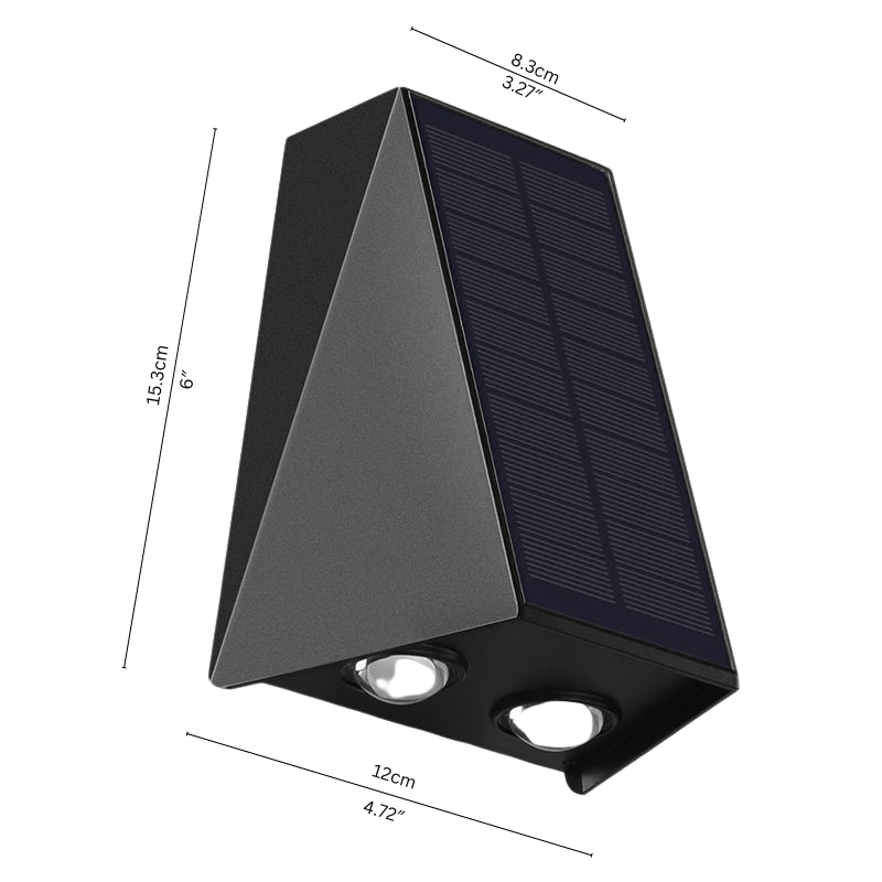 Aussenlux - Solar LED Wandleuchte Außen IP54