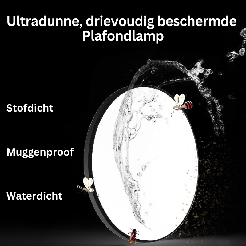 Aurela - Wasserdichte LED-Deckenleuchte IP66, ultradünn