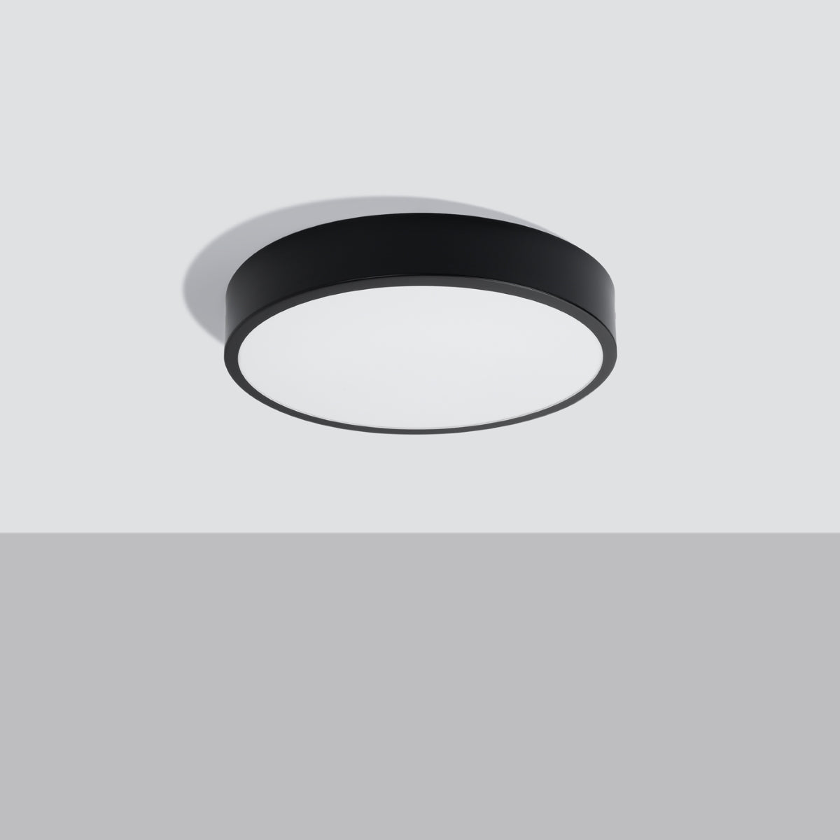 ONYX - Deckenleuchte Ø40 cm, schwarze LED 3000K