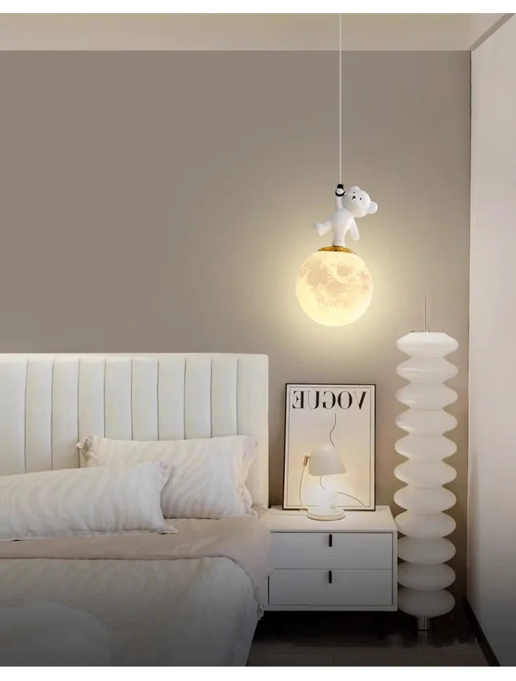 Rondea - LED-Pendelleuchte für Kinderzimmer Nordic Bear Glow