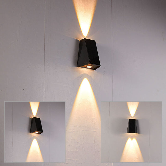 Aussenlux - Solar LED Wandleuchte Außen IP54