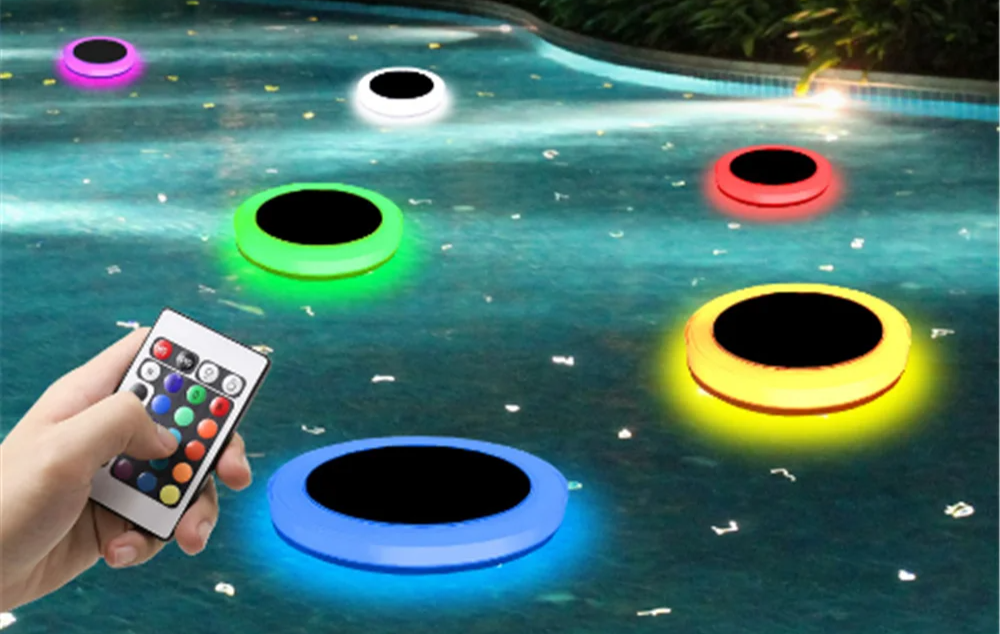 Harmona - Solarbetriebene, schwimmende RGB-Poolleuchte mit