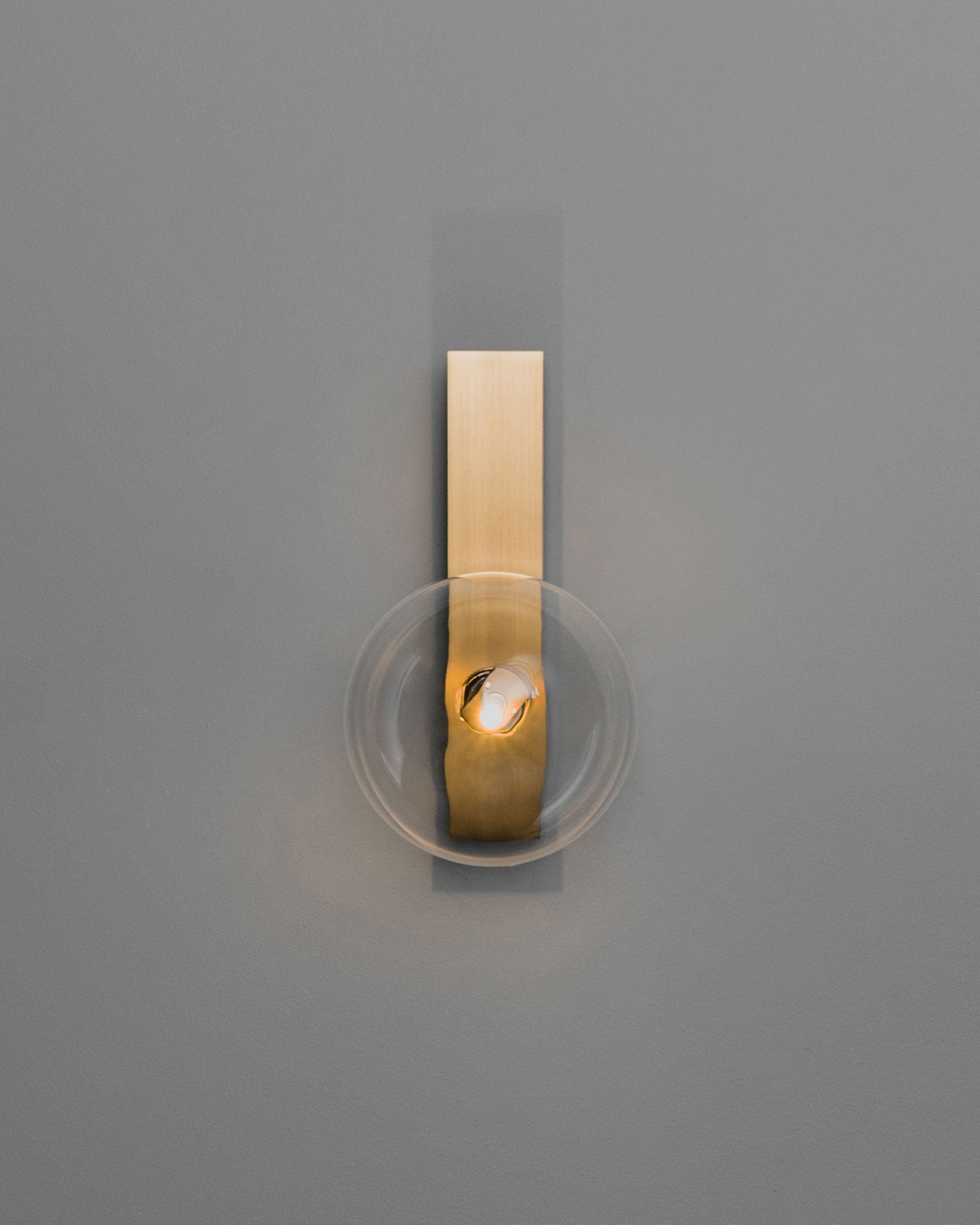 Metall/Glas - Designer-Wandleuchte, Metall/Glas