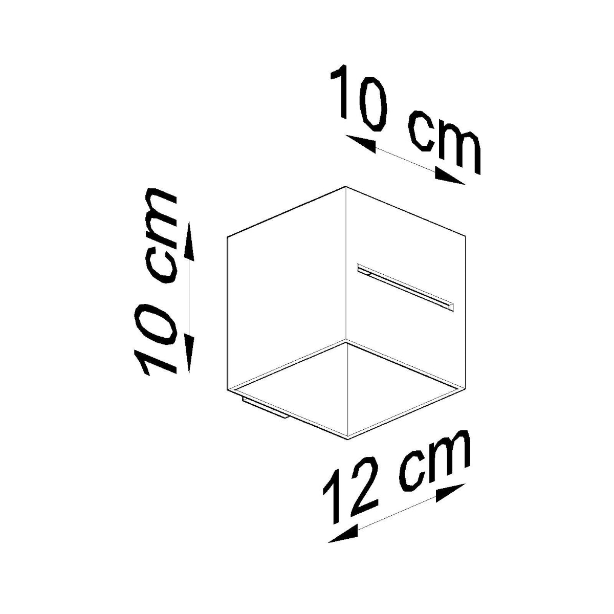 LOBO - Wandleuchte, weiß, aus Aluminium