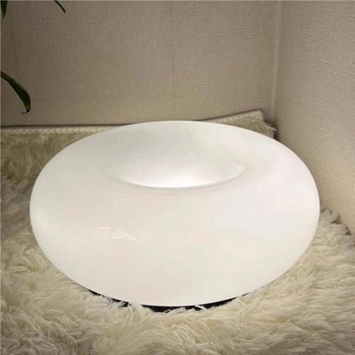 Luara - Bauhaus Donut Wand- und Tischleuchte aus Glas/Metall