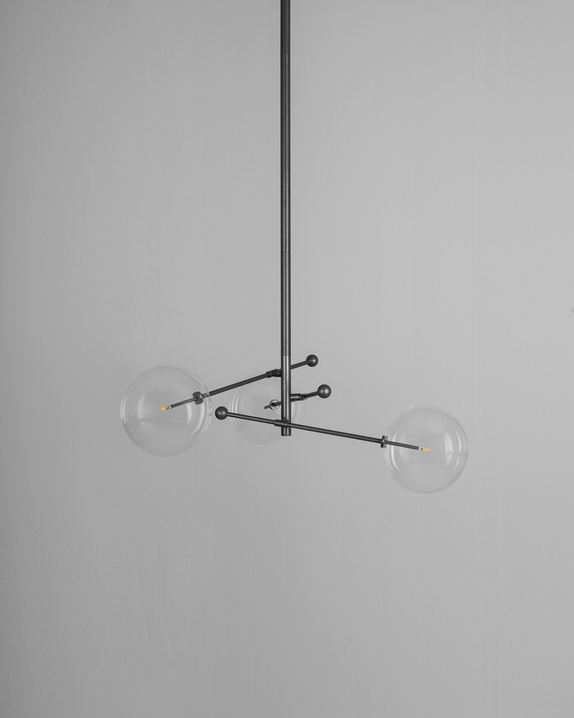 Nimbus - Kronleuchter aus Metall und Glas mit 3 Armen