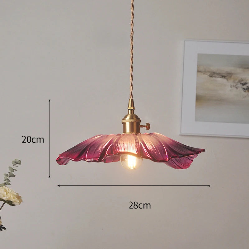 Celira - Art-Deco-Pendelleuchte aus Glas und Eisen