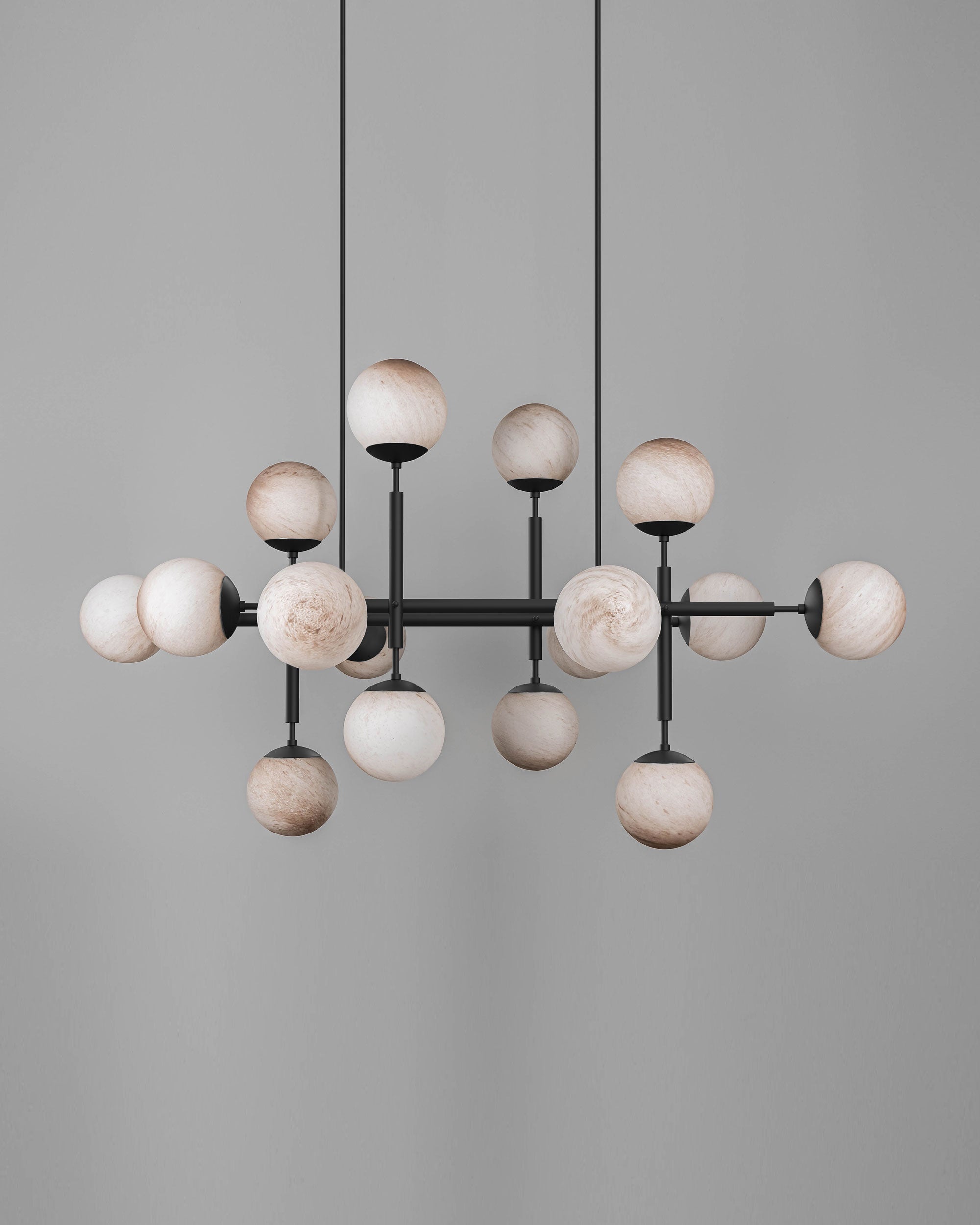 Metall/Glas - Designer-Pendelleuchte, Metall/Glas