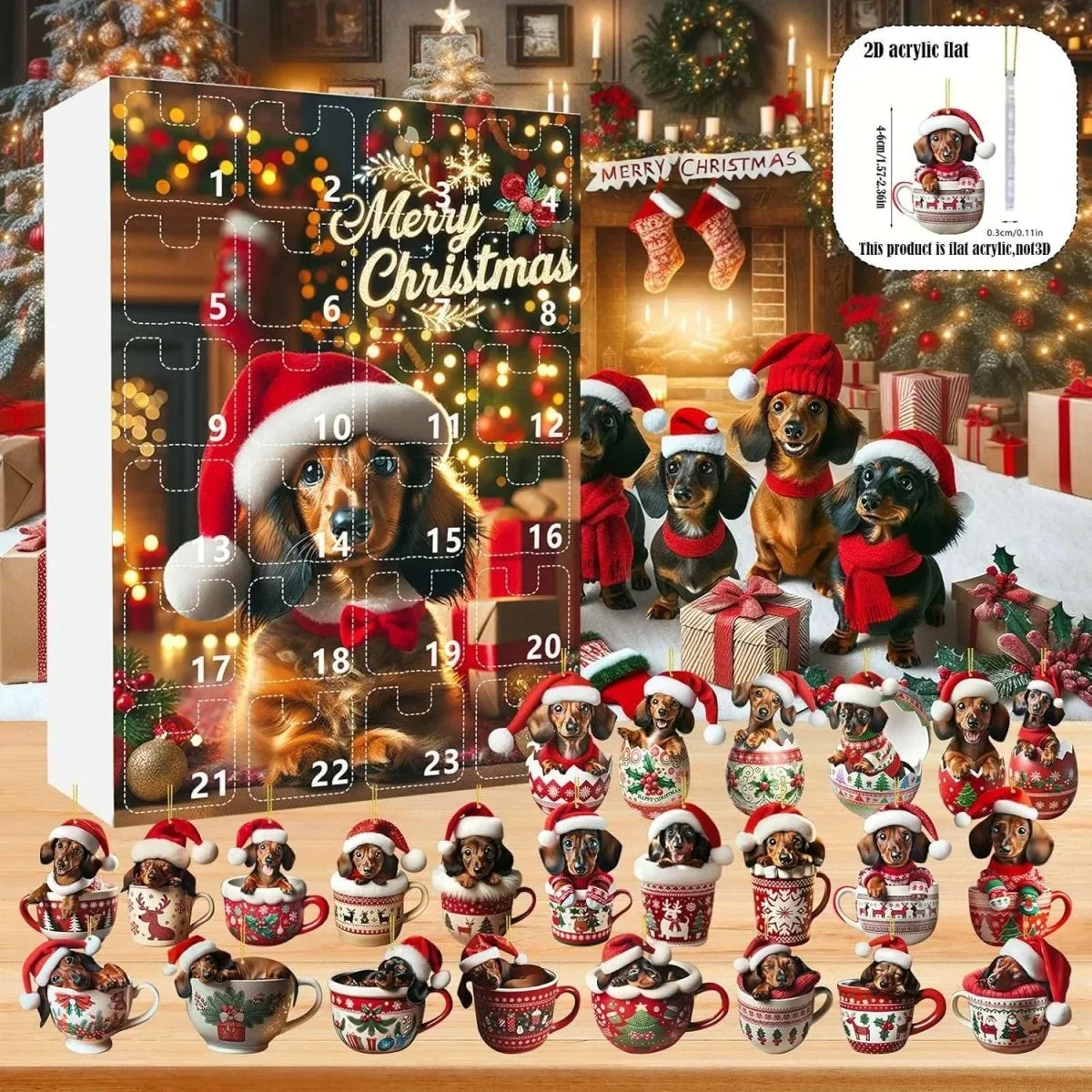 DoggyDays – Adventskalender mit Hundemotiven und 24 Türen