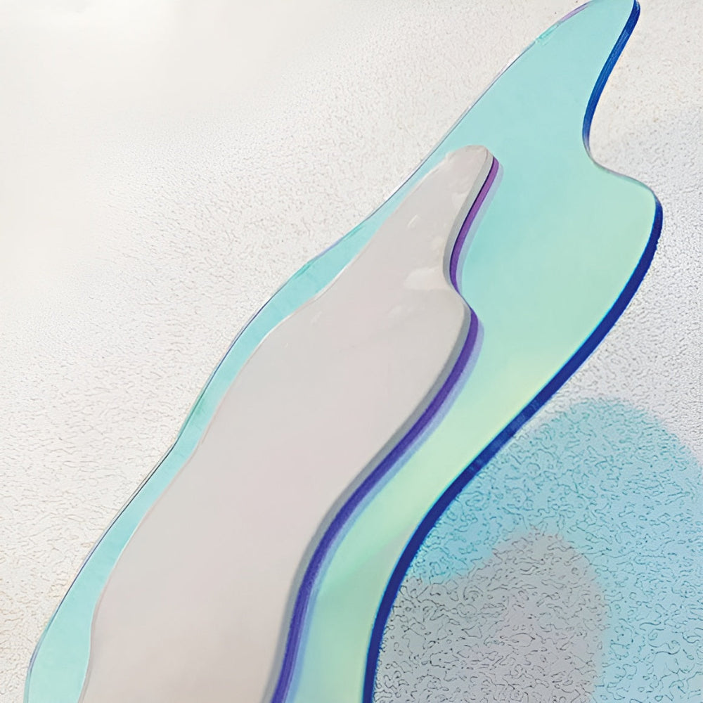 Ästhetischer Geometrischer Acrylspiegel - Schillernde Rahmenlose Wanddekoration