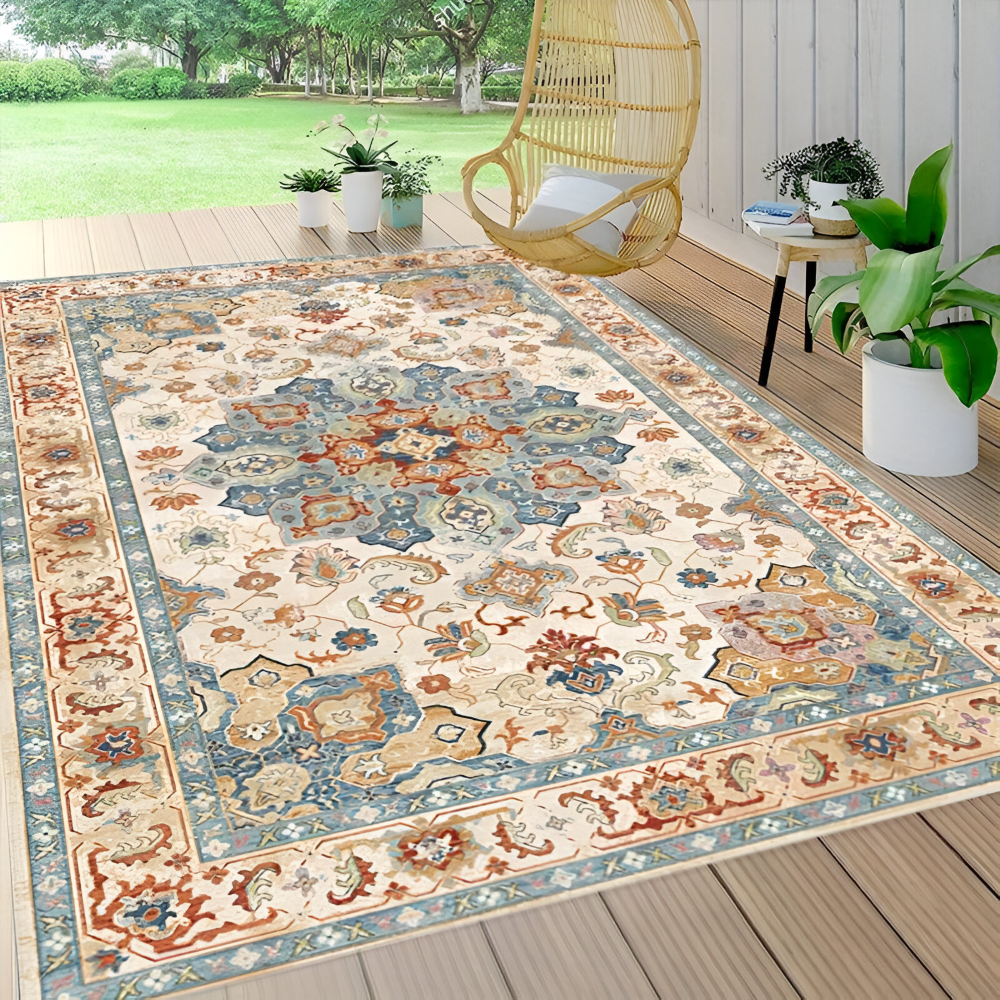 Ashpro - Outdoor Teppich 120x180 cm rutschfest aus Polyester