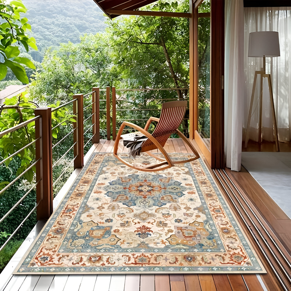 Ashpro - Outdoor Teppich 120x180 cm rutschfest aus Polyester