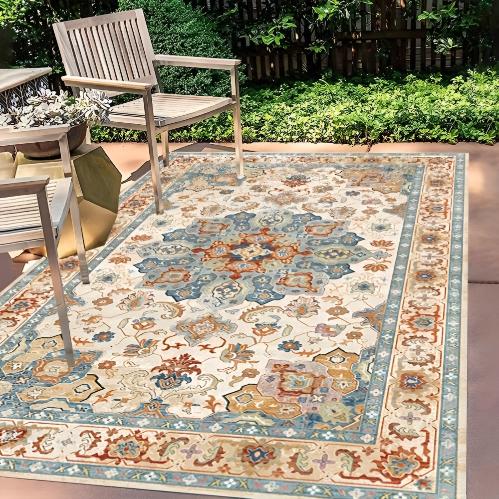 Ashpro - Outdoor Teppich 120x180 cm rutschfest aus Polyester