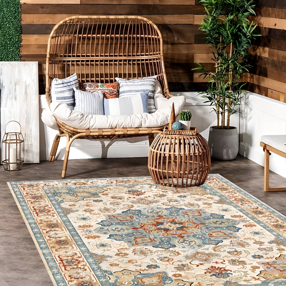 Ashpro - Outdoor Teppich 120x180 cm rutschfest aus Polyester