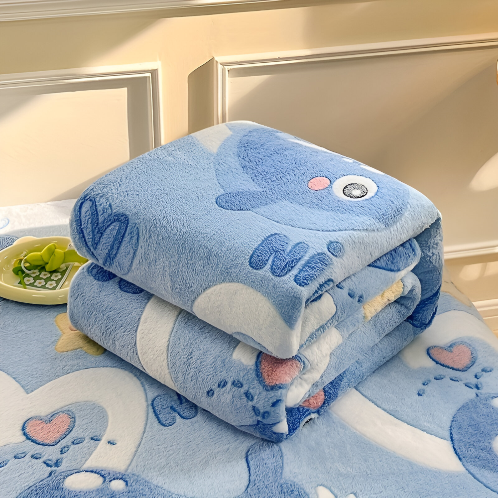 All-Season Coral Fleece Kusheldecke - Weiche, Maschinenwaschbare Decke für Zuhause, Büro und als Geschenk