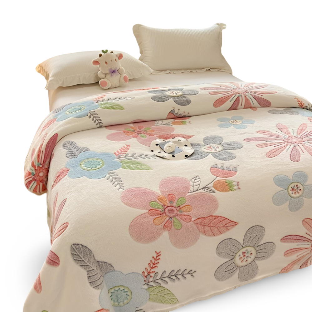 All-Season Coral Fleece Kusheldecke - Weiche, Maschinenwaschbare Decke für Zuhause, Büro und als Geschenk