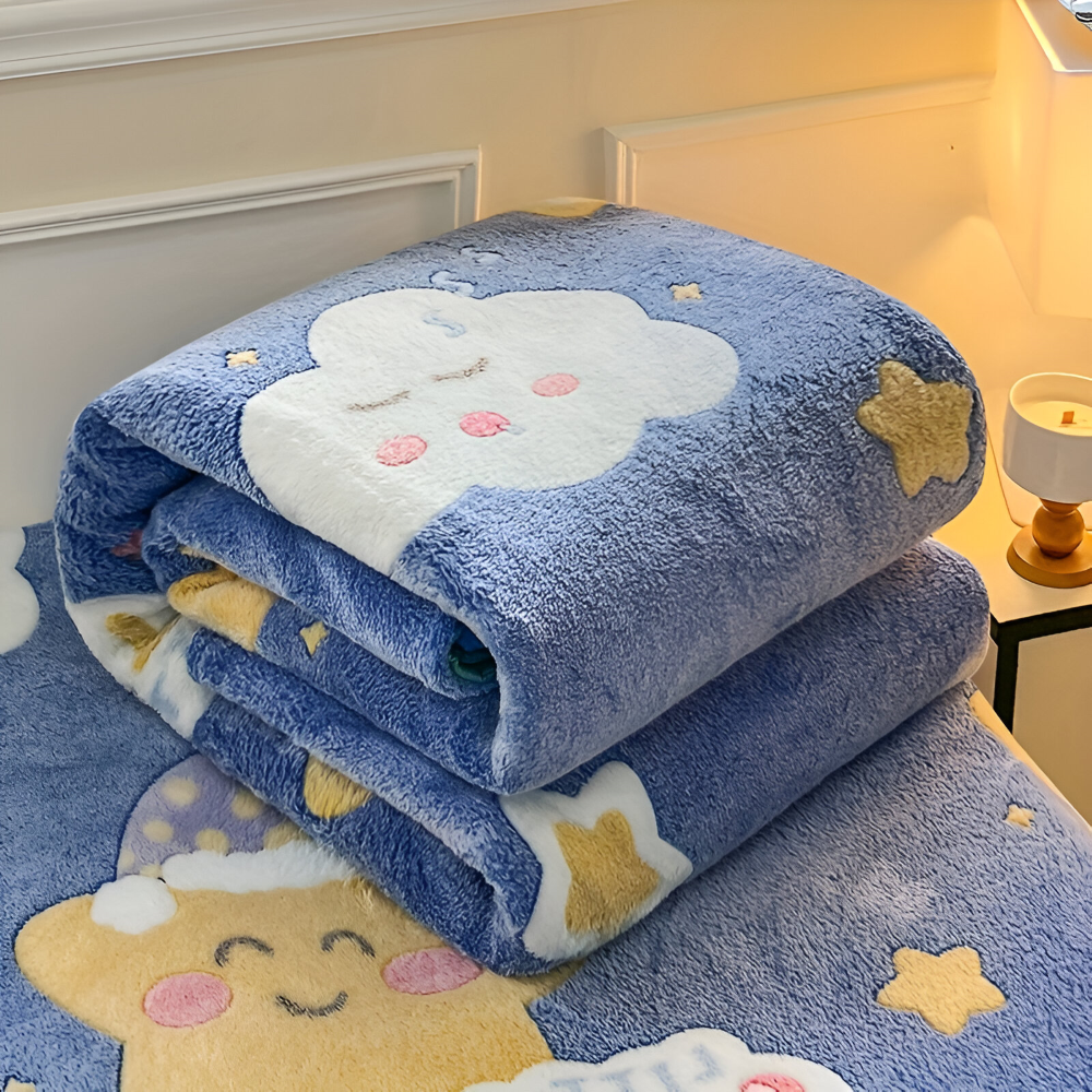 All-Season Coral Fleece Kusheldecke - Weiche, Maschinenwaschbare Decke für Zuhause, Büro und als Geschenk