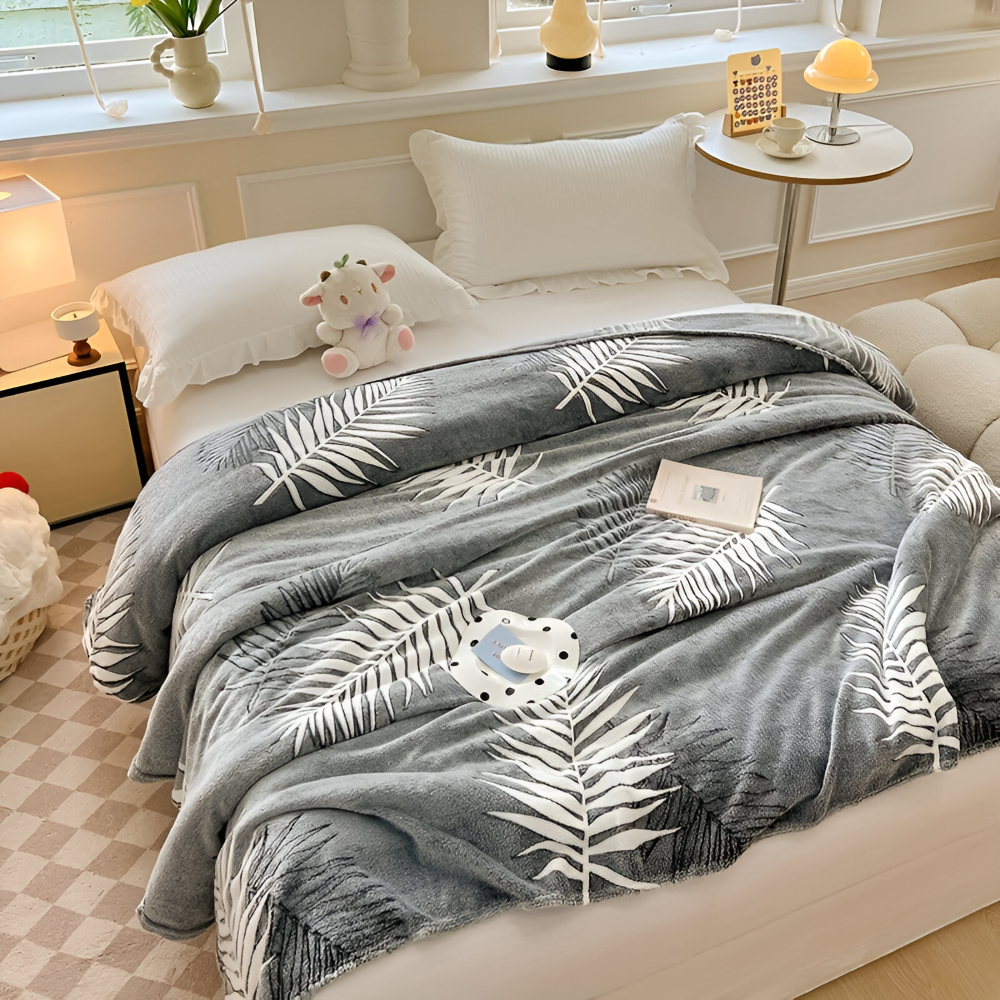 All-Season Coral Fleece Kusheldecke - Weiche, Maschinenwaschbare Decke für Zuhause, Büro und als Geschenk