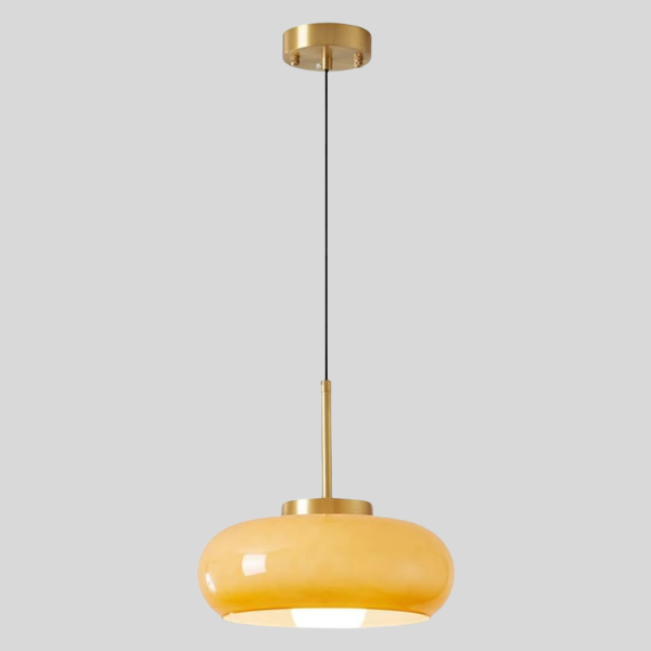 Solara - Moderner Kronleuchter aus Kupfer und Glas
