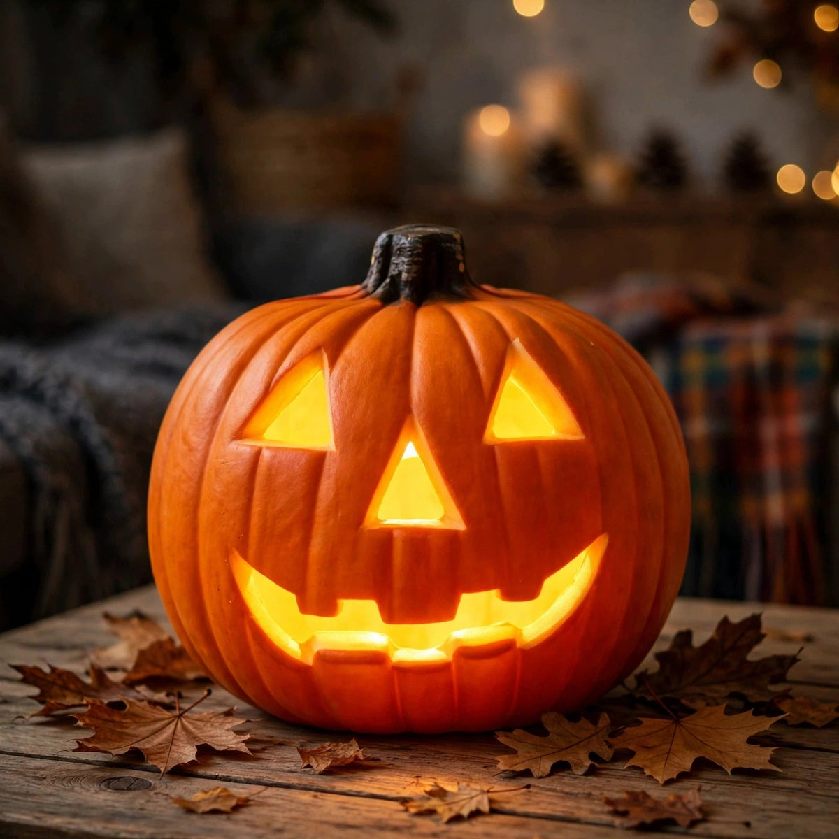 PumpLume – Dekorativer Kürbis mit LED-Licht für Halloween