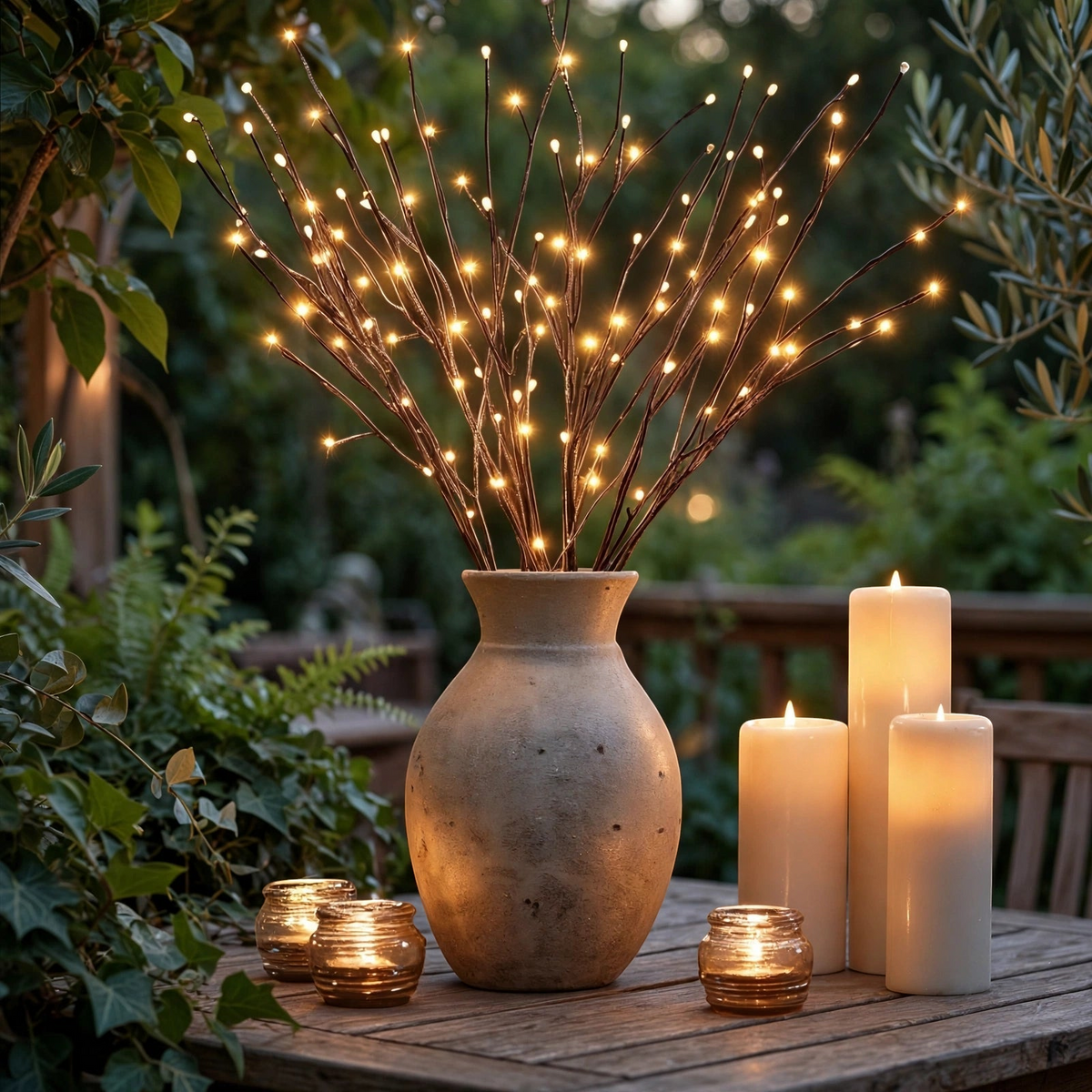 BranchGlow - LED-Weihnachtsbaumzweig mit 20 LED-Lichtern
