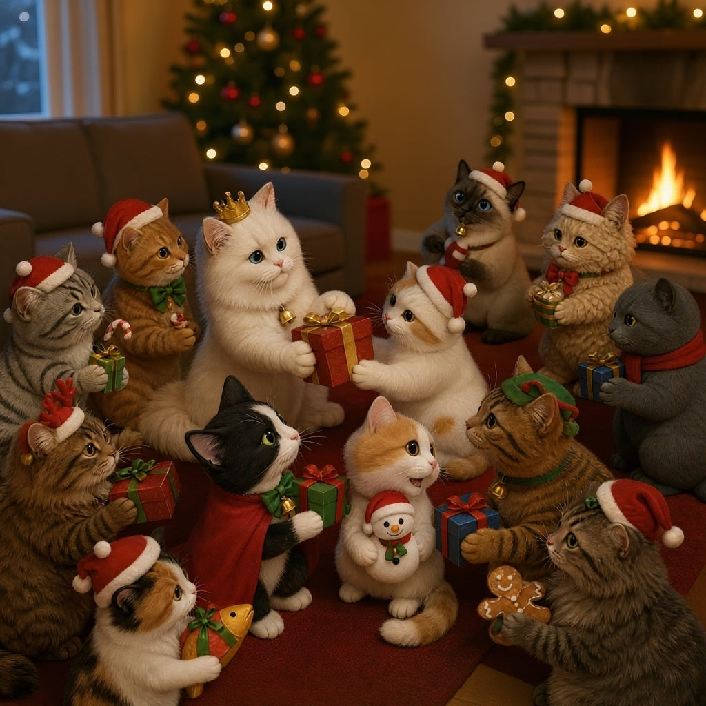 Catmas – Katzen-Adventskalender mit 24 Fächern