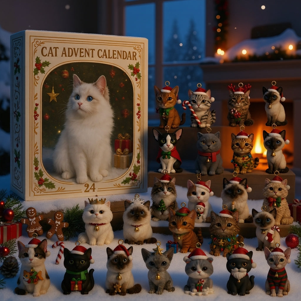 Catmas – Katzen-Adventskalender mit 24 Fächern