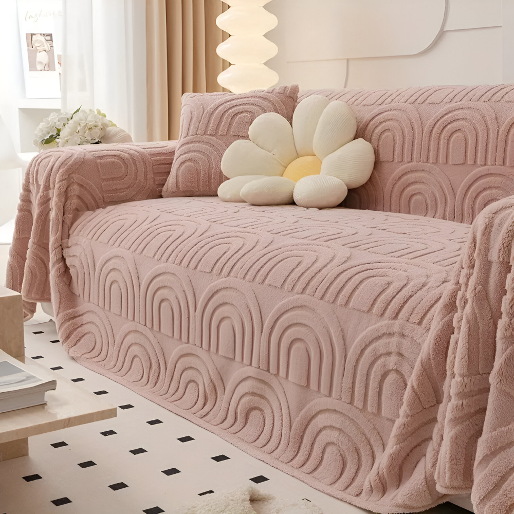 ArchPlush Sofabezug - Mehrzweck Jacquard Couchbezug für Alle Sofatypen