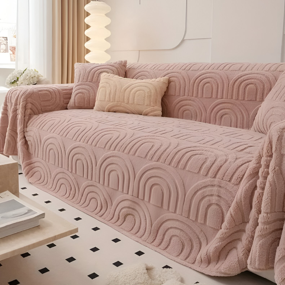 ArchPlush Sofabezug - Mehrzweck Jacquard Couchbezug für Alle Sofatypen