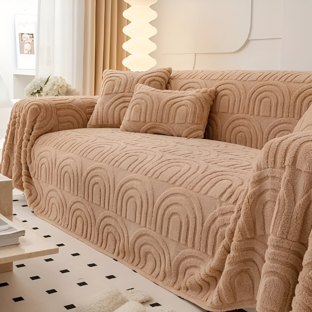ArchPlush Sofabezug - Mehrzweck Jacquard Couchbezug für Alle Sofatypen