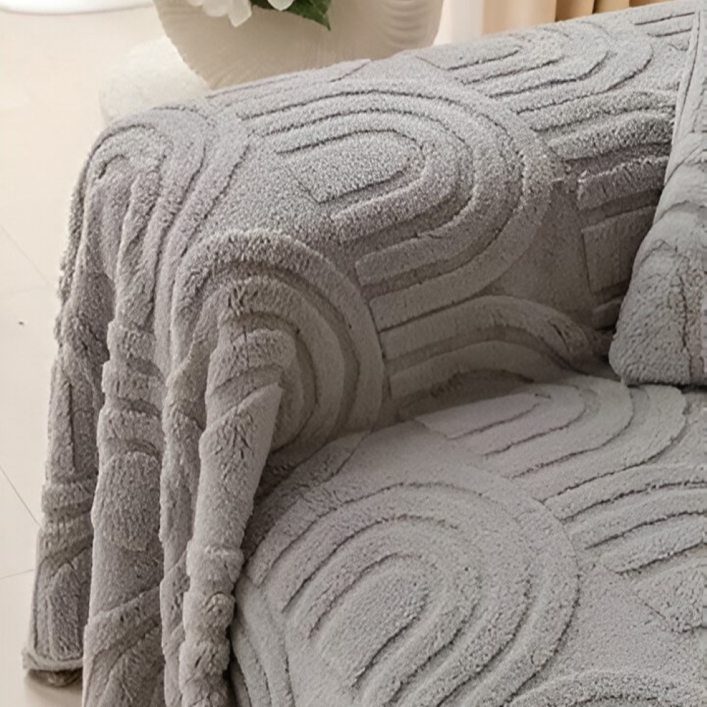 ArchPlush Sofabezug - Mehrzweck Jacquard Couchbezug für Alle Sofatypen