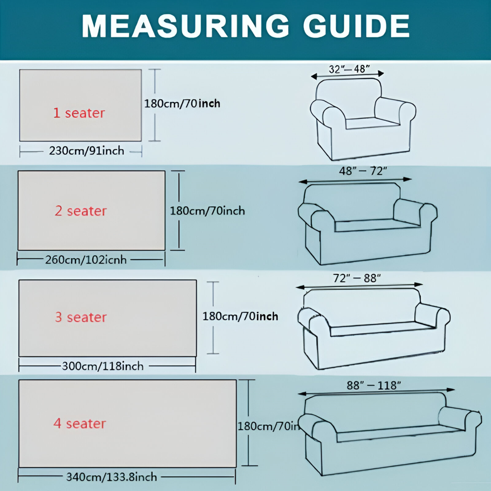 ArchPlush Sofabezug - Mehrzweck Jacquard Couchbezug für Alle Sofatypen