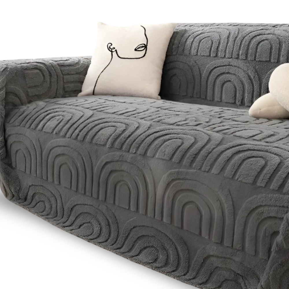 ArchPlush Sofabezug - Mehrzweck Jacquard Couchbezug für Alle Sofatypen