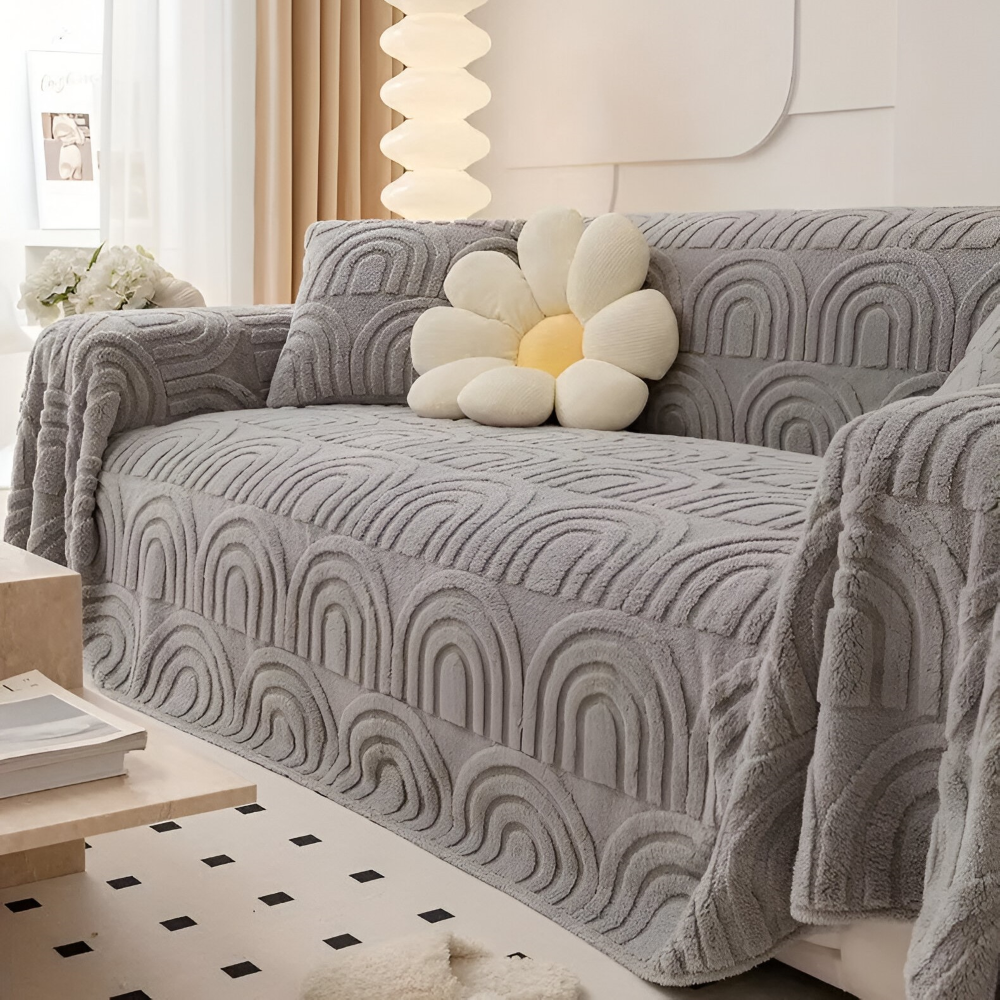ArchPlush Sofabezug - Mehrzweck Jacquard Couchbezug für Alle Sofatypen