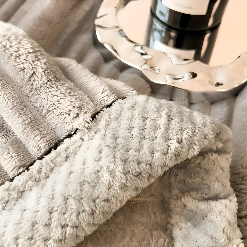 ArtisStriped Plaid - Langlebige, Warme und Stilvolle Vintage Knit Fleecedecke