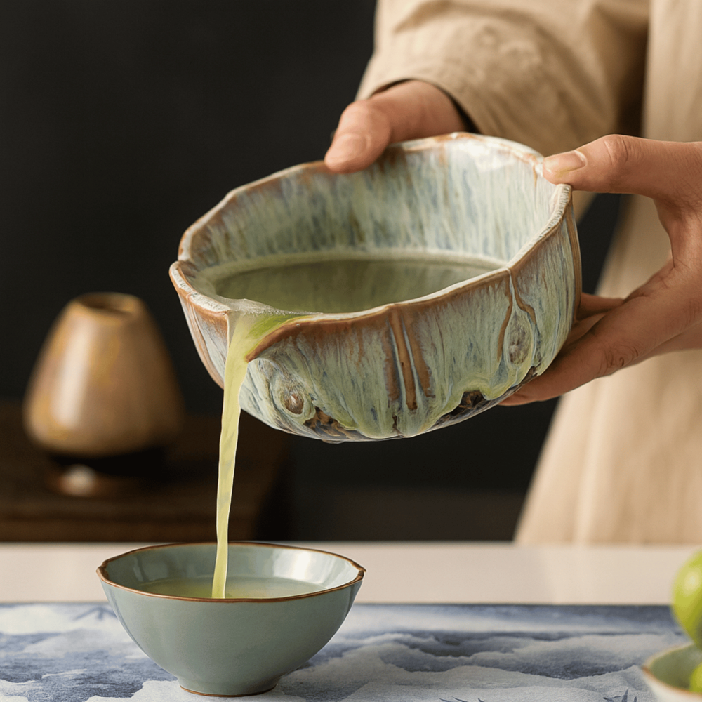 Matcha - Set 8-teilig mit Keramikschale 550 ml
