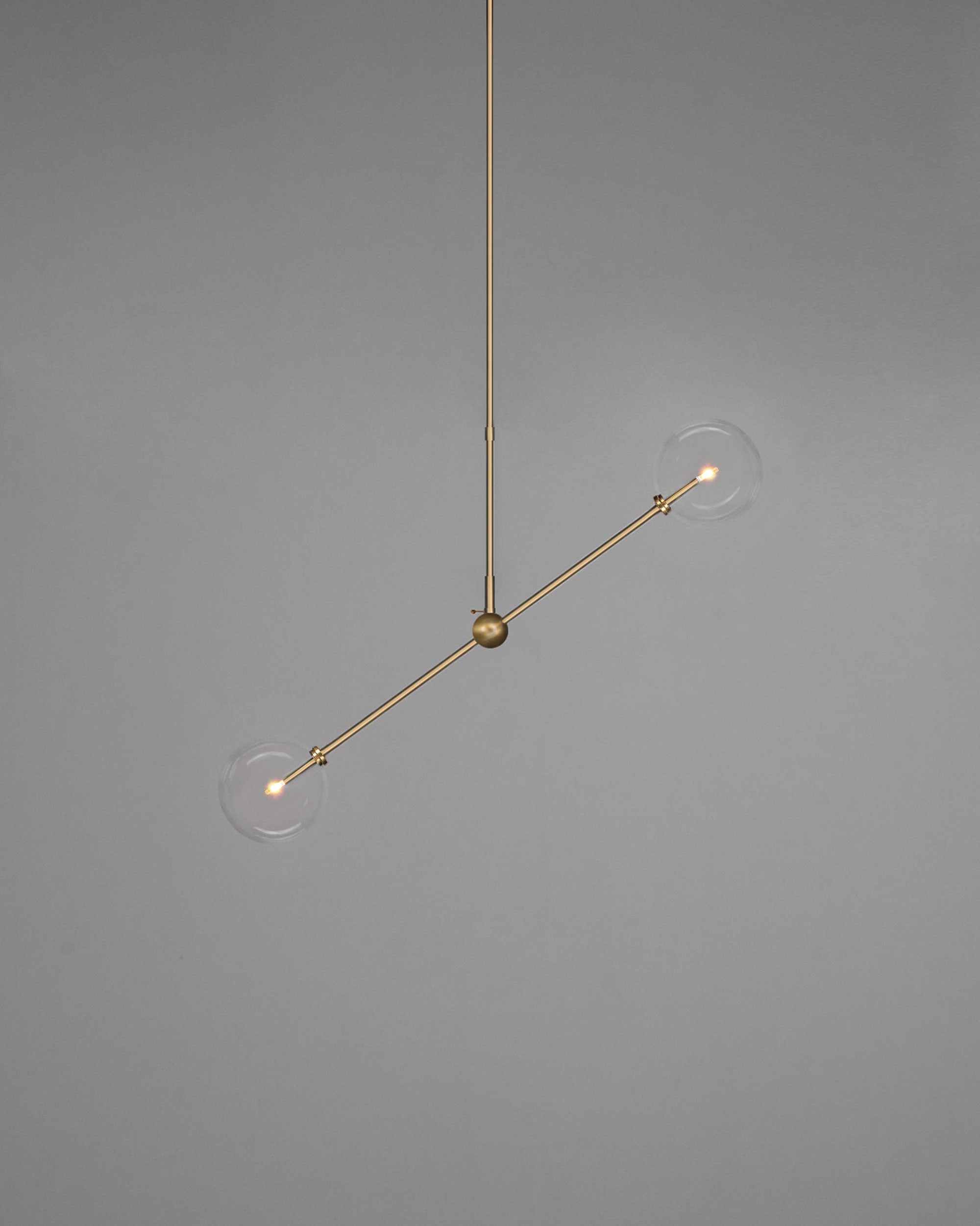 Metall/Glas - Designer-Pendelleuchte, Metall/Glas