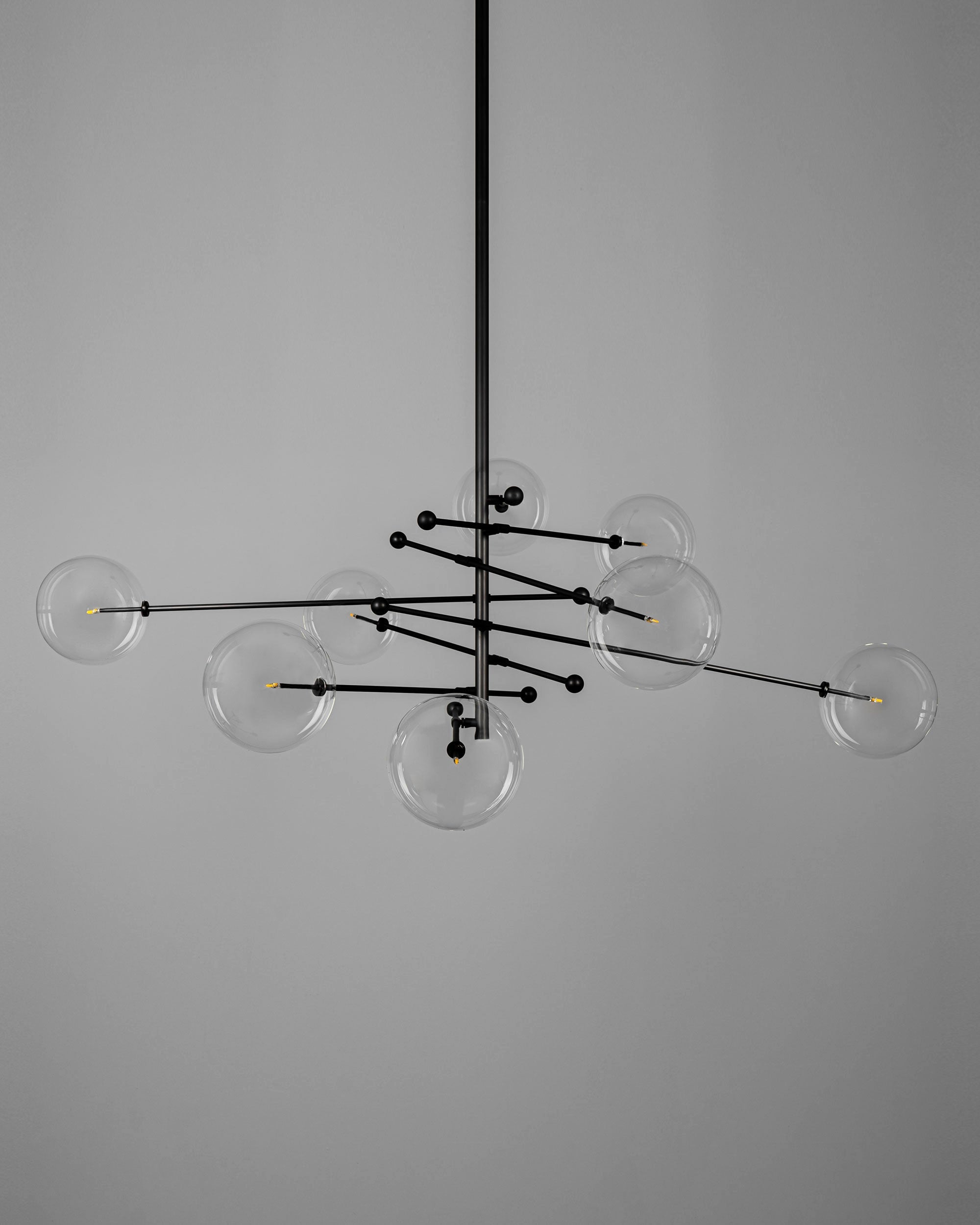 Aurela - Kronleuchter aus Metall und Glas mit 8 Armen