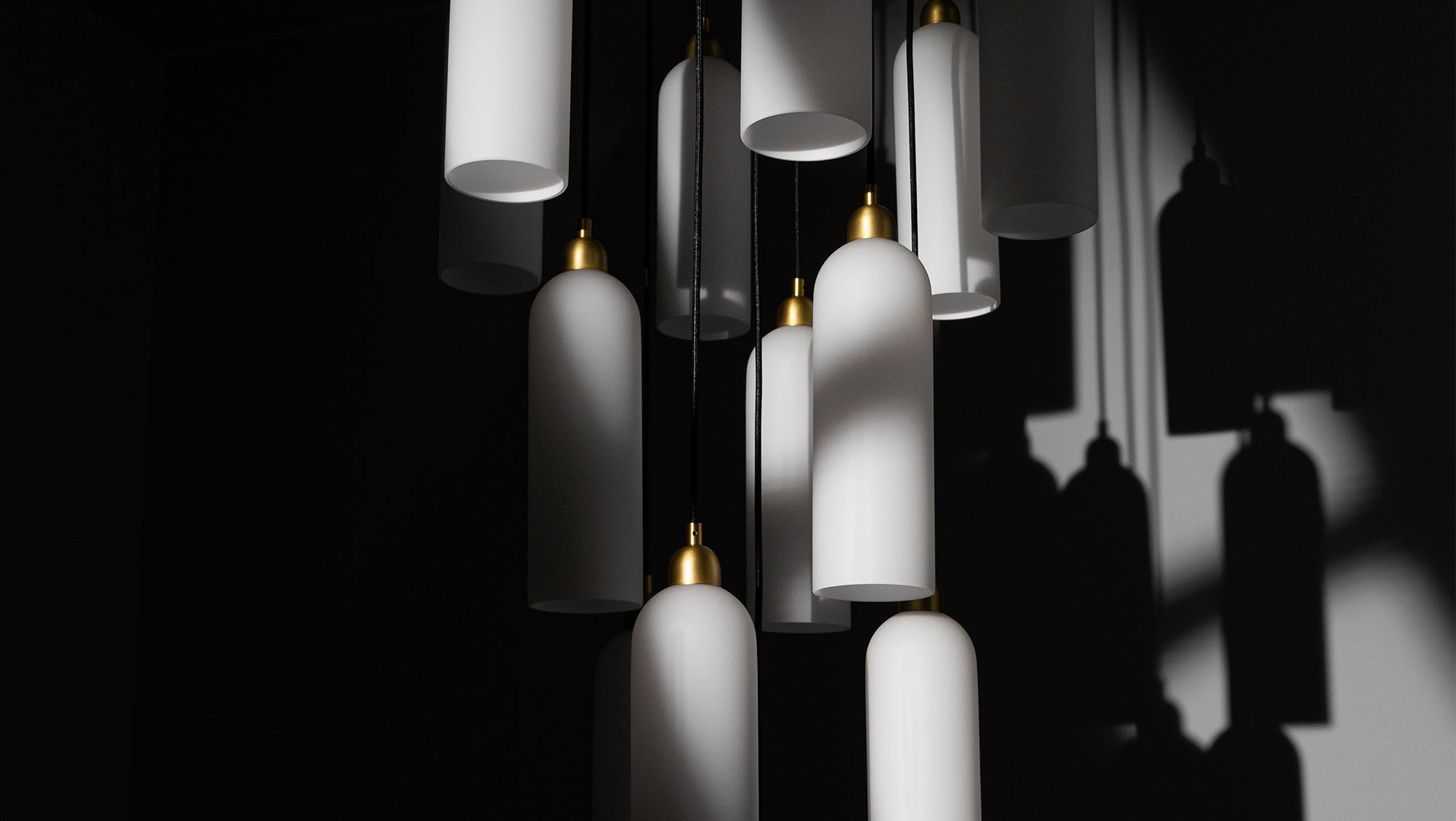 Metall/Glas - Cluster-Pendelleuchte, Metall/Glas