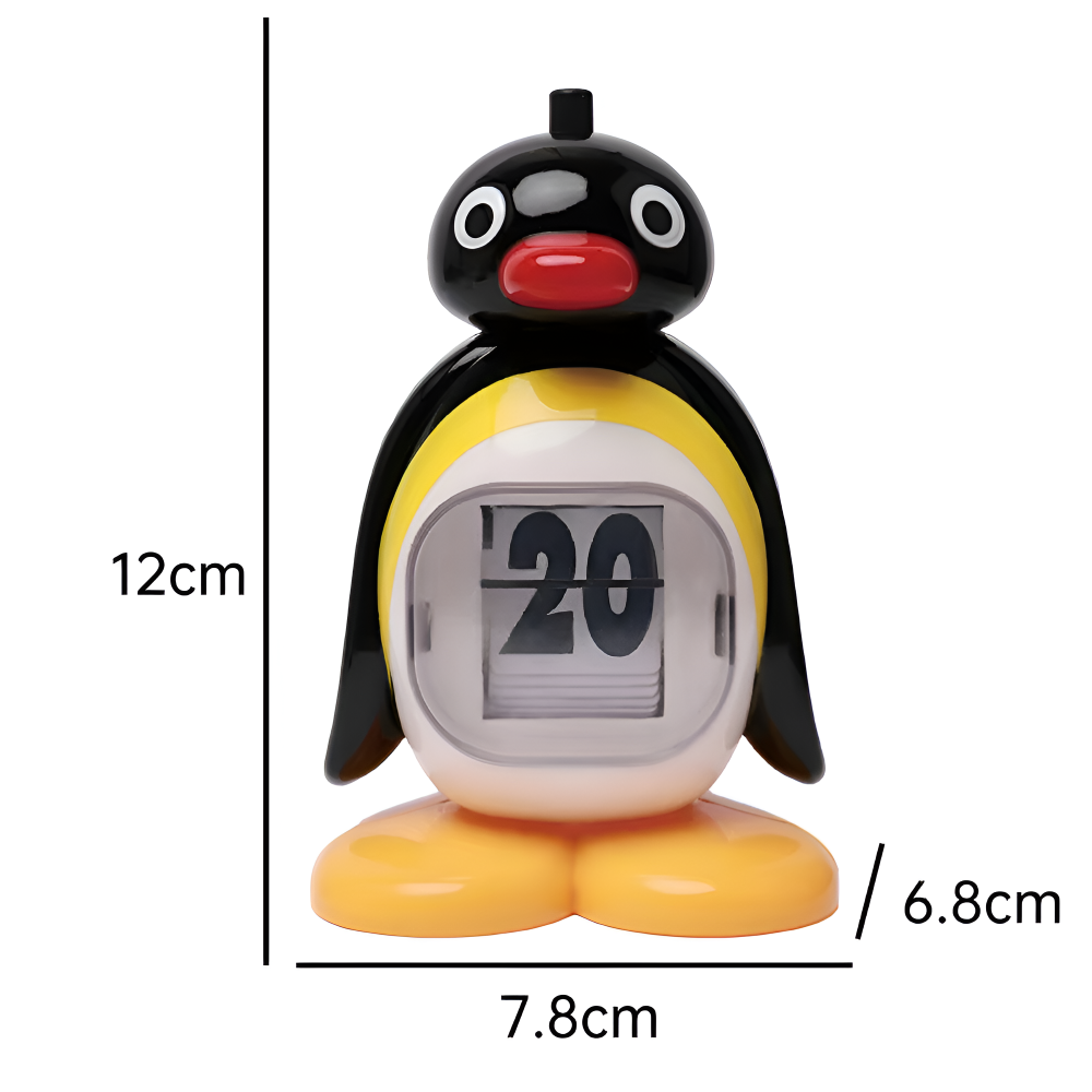 Pinguin - Tischkalender mit großen Ziffern &
