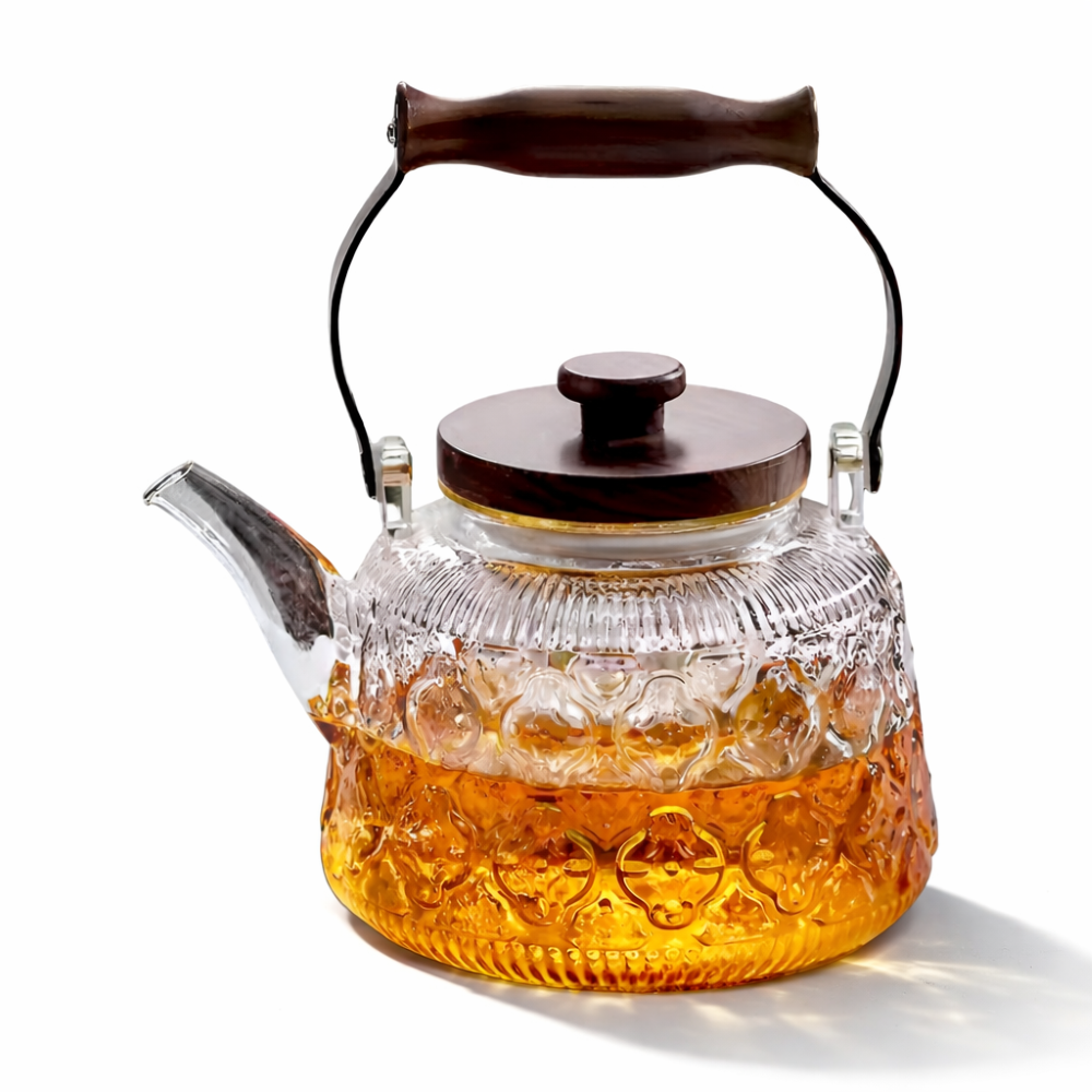 Tasco - Glas-Teekanne 1000 ml aus Borosilikatglas mit Sieb