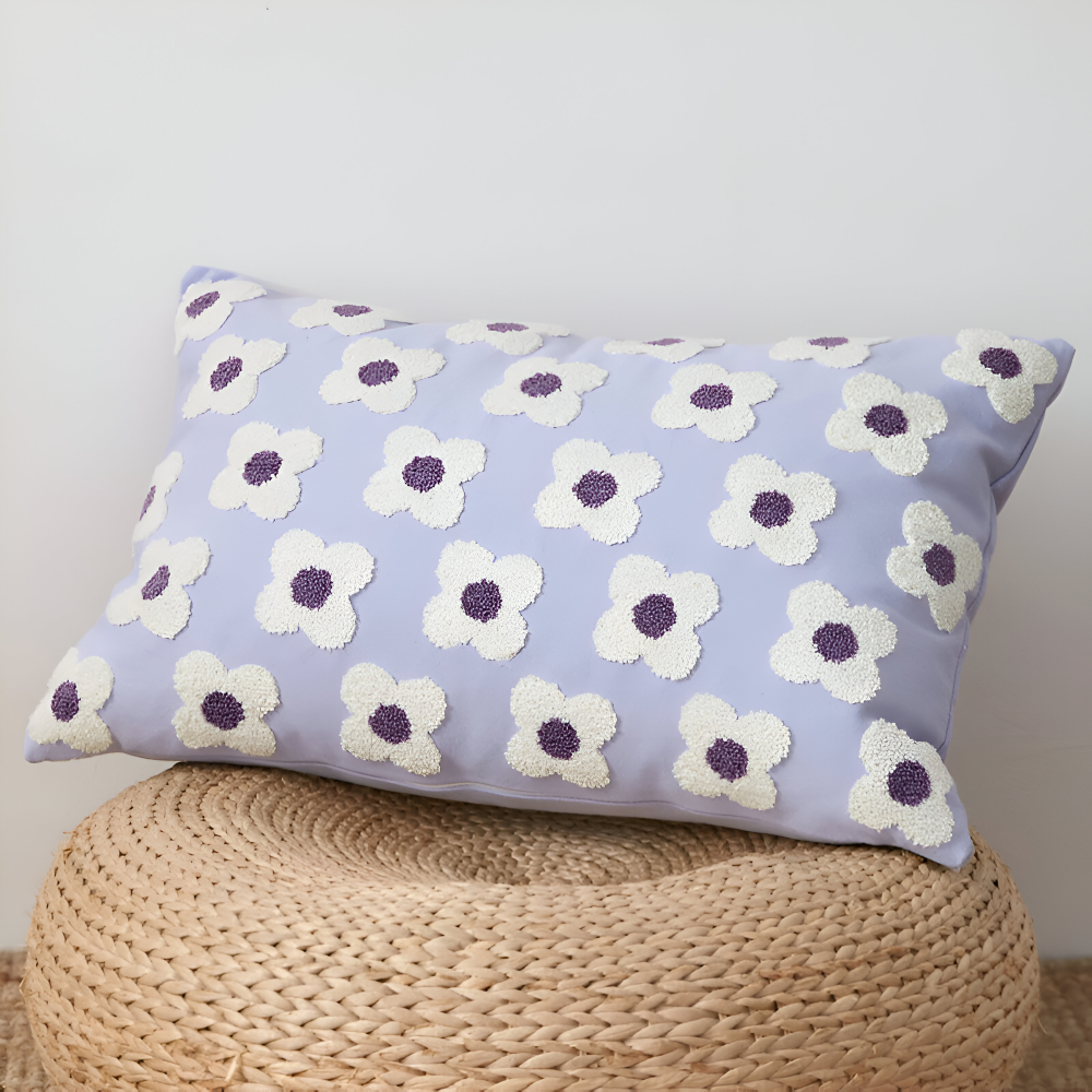 Blooma Sofakissen - Bestickte Quadratische & Rechteckige Blumenkissenhüllen