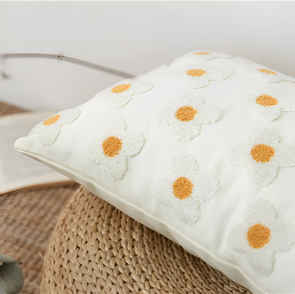 Blooma Sofakissen - Bestickte Quadratische & Rechteckige Blumenkissenhüllen