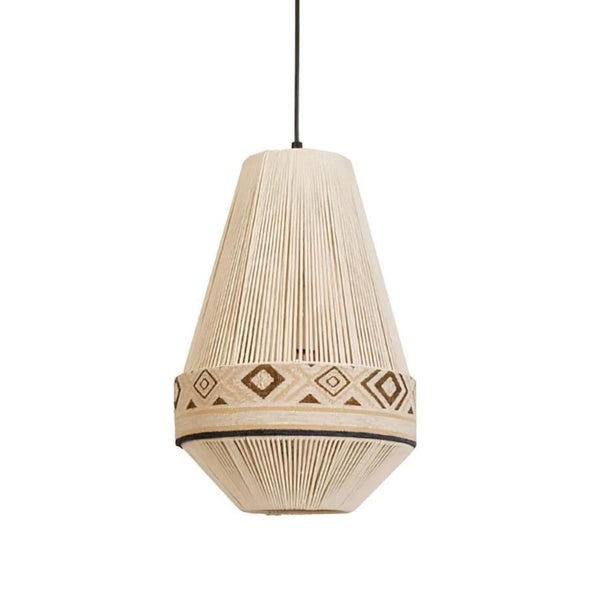 Stella - Boho-Quasten-Hängeleuchte, gewebt