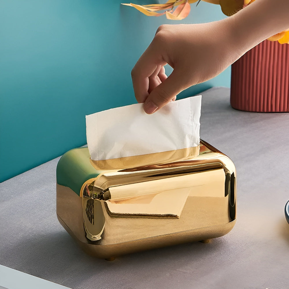 CaseDeluxe - Gold Spiegel Tissue Box Halter aus ABS