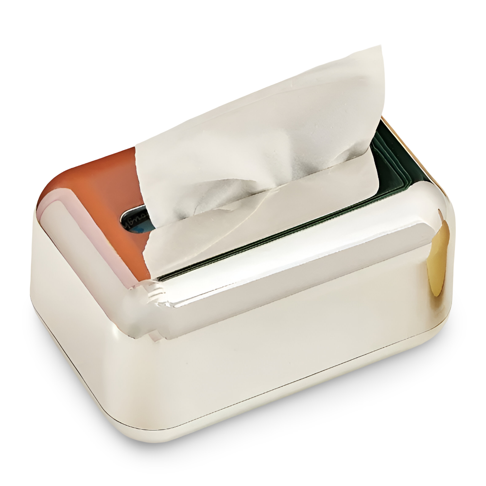 CaseDeluxe - Gold Spiegel Tissue Box Halter aus ABS