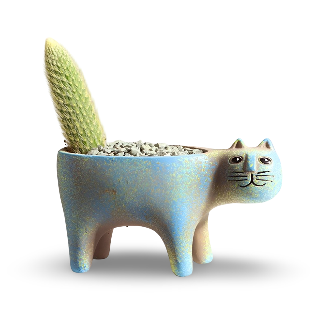 Charmante Katzen-Design Keramik Blumentöpfe für Pflanzen